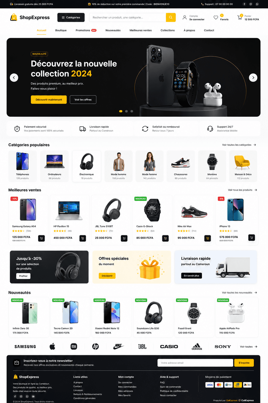Boutique en ligne ColiExpress Store